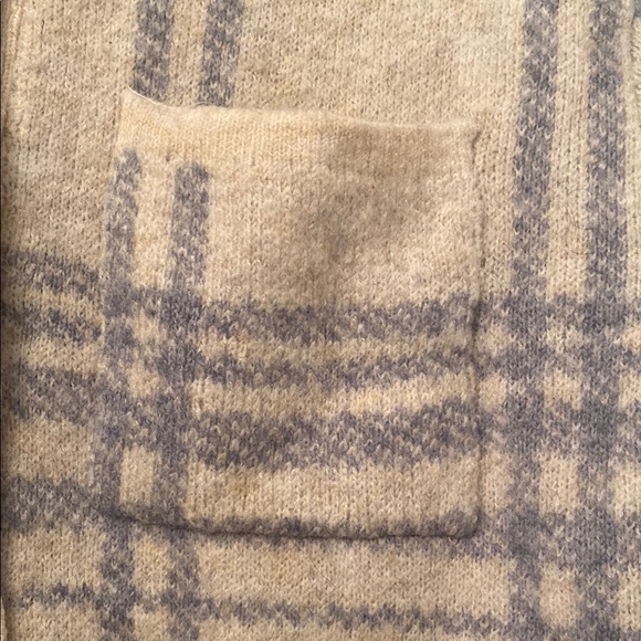 Women’s Plaid Jessica Simpson Button-Up Sweater Jacket - Large - Picture 6 of 7